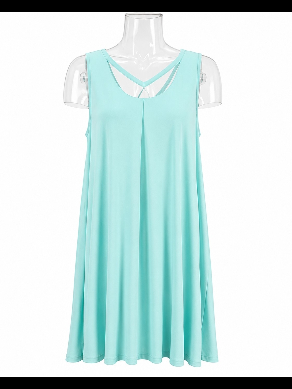 Simply Noelle Dress Womens Size XL Light Green Vneck A-line Sleeveless